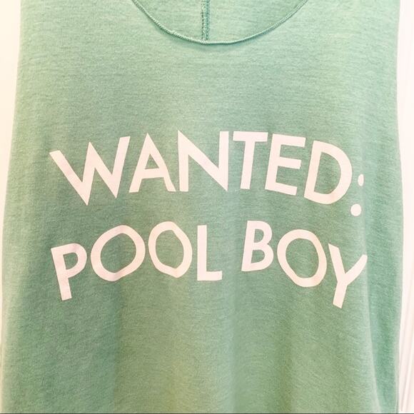 Junk Food Jade Green Wanted Pool Boy Tank XS - Picture 2 of 7
